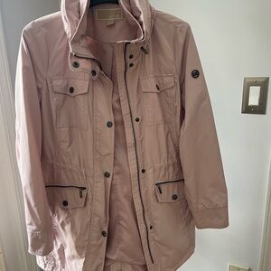 MICHAEL Michael Kors Blush Pink Utility Jacket with Hood